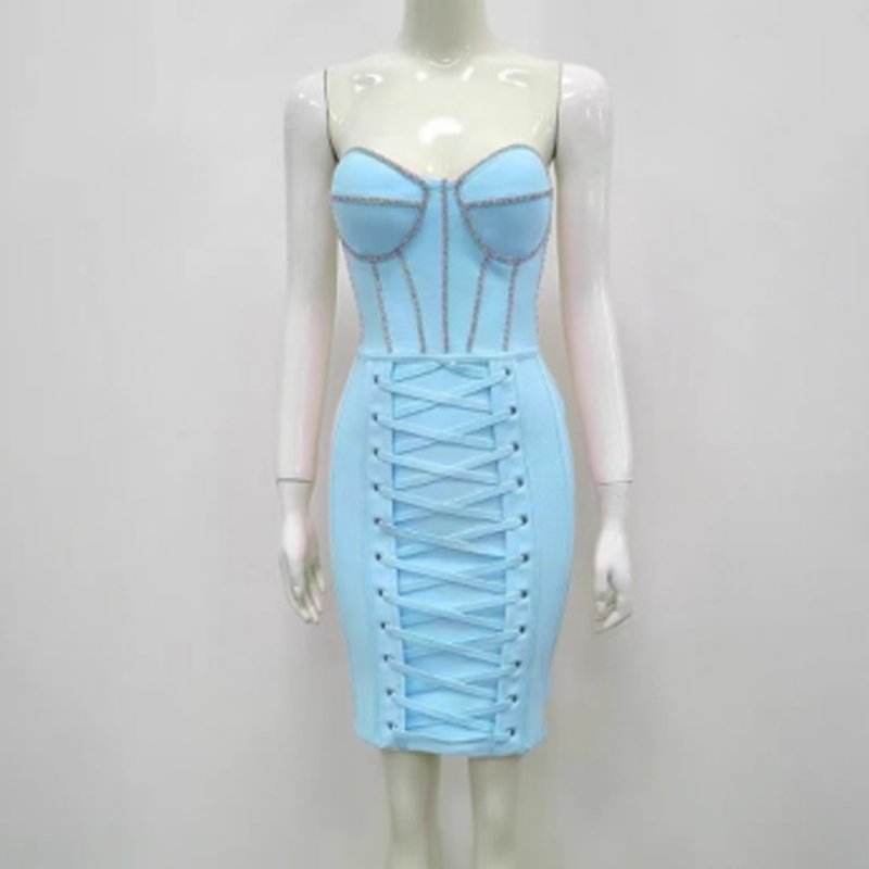 Drill Hip Wrap Venge Vestido